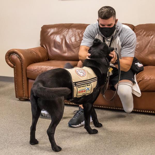 America's VetDogs graduate and his service dog
