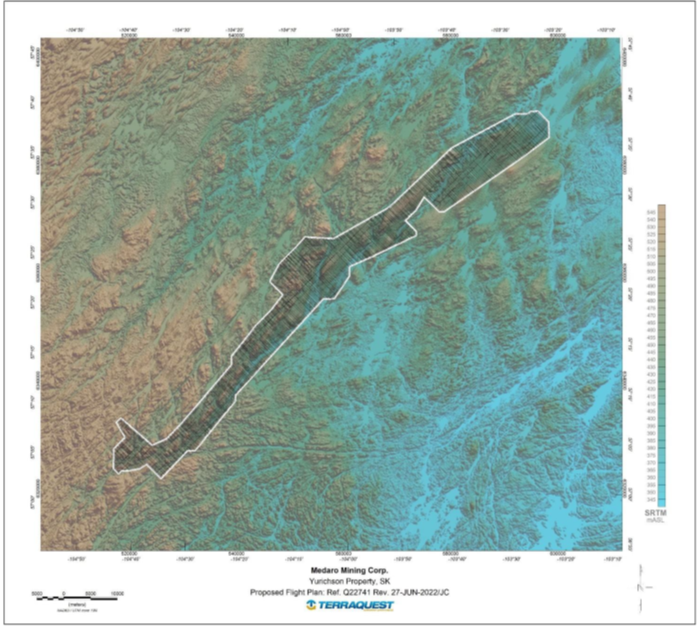 Geophysical survey flight path