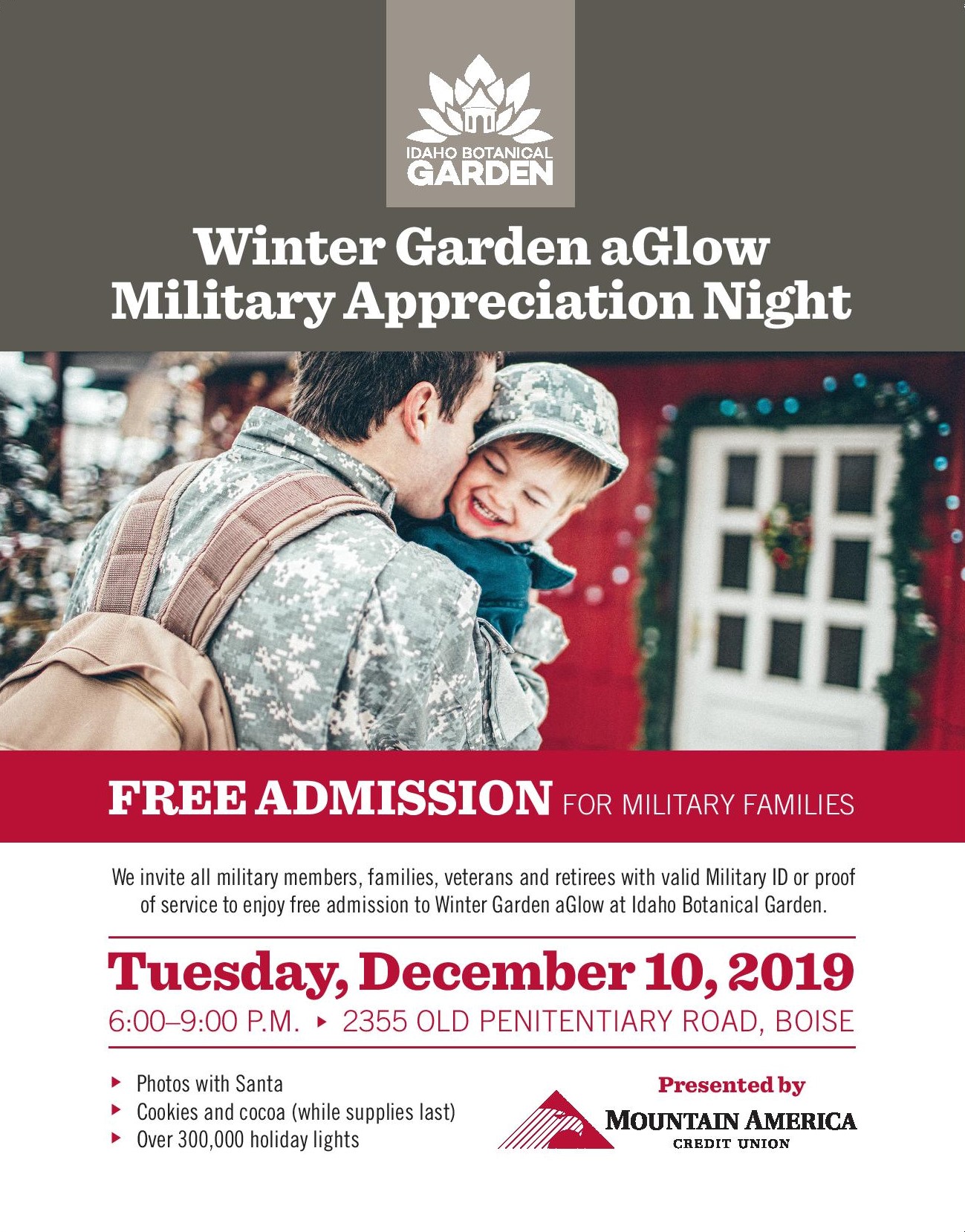 Mountain America Credit Union Presents Military Appreciation Night at Winter Garden aGlow