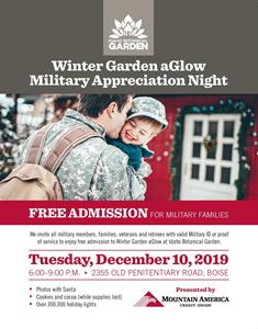 Mountain America Credit Union Presents Military Appreciation Night at Winter Garden aGlow