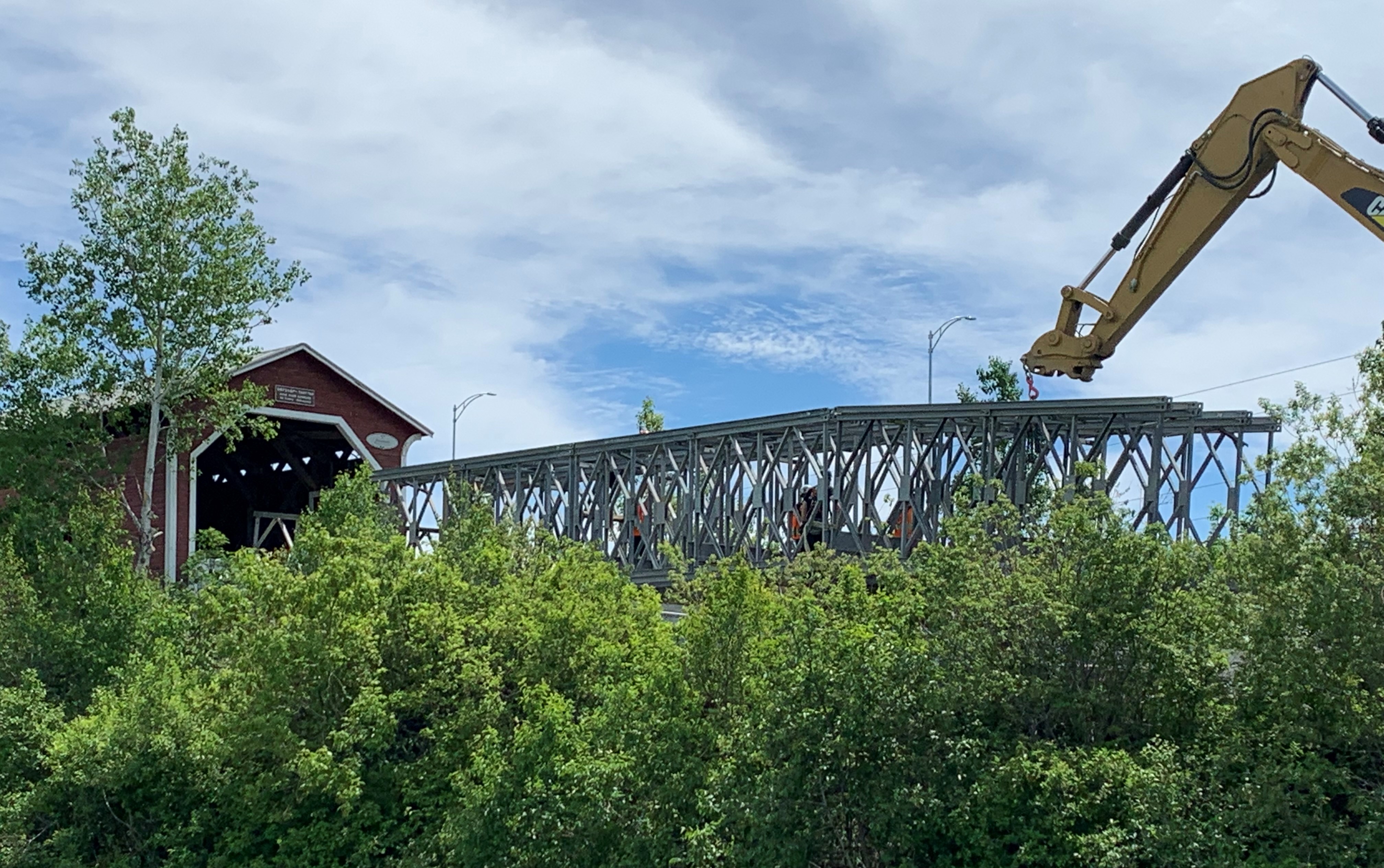 Acrow Bridge in Covered Bridge Canada