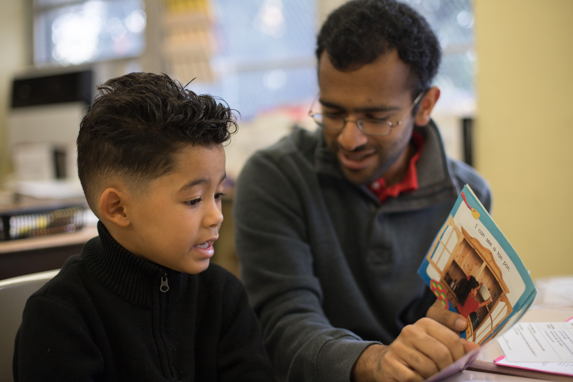 One-on-one tutoring with Reading Partners