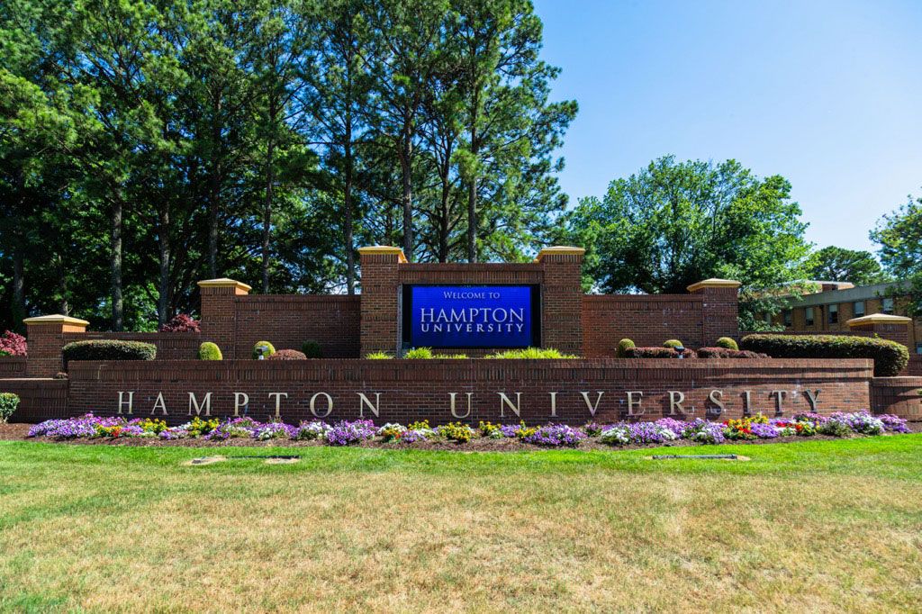 The historic entrance to Hampton University, a leader in education and a vital part of the Hampton Roads community for over 155 years.