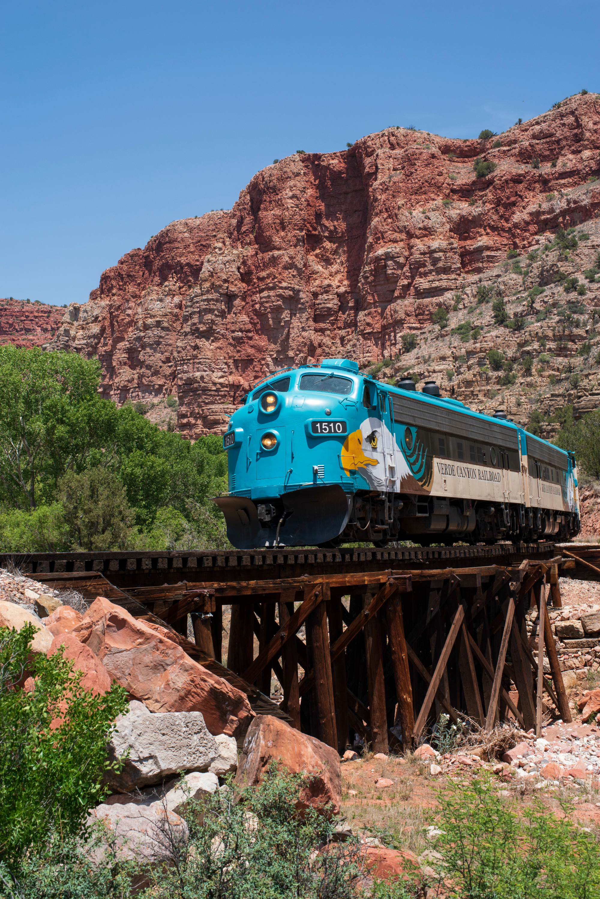 1510 and 1512 crossing wooden trestle