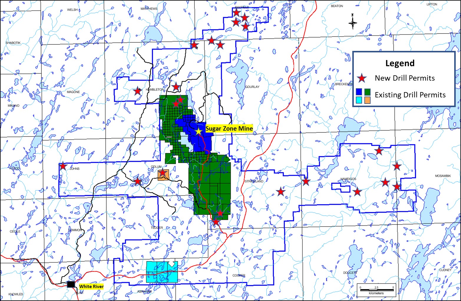 Sugar Zone Property – New Exploration Permits