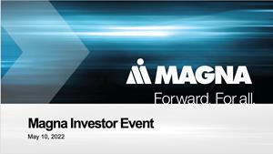 Magna Investor Event