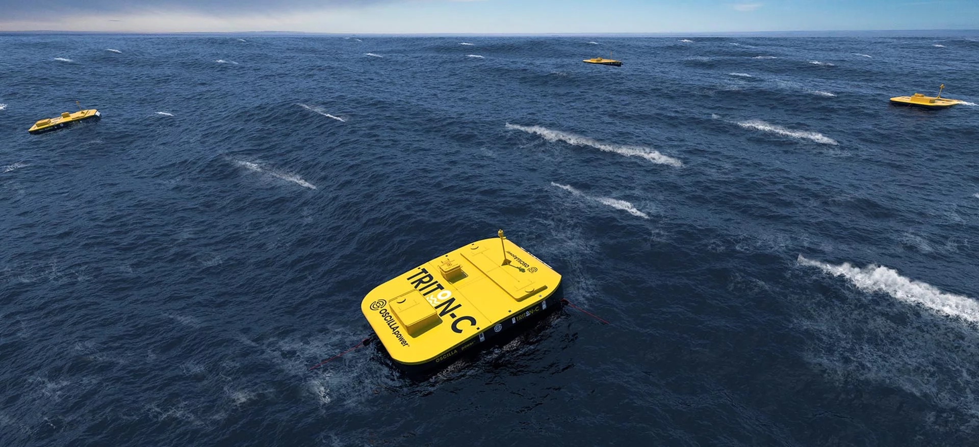 Triton Wave Energy Converters in Ocean