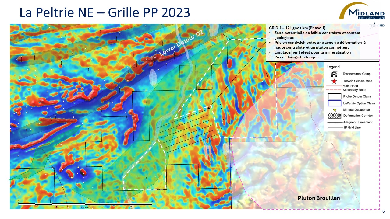 Midland et Probe Gold recommencent des travaux sur la découverte en cuivre-or-argent-molybdène sur l’option La Peltrie