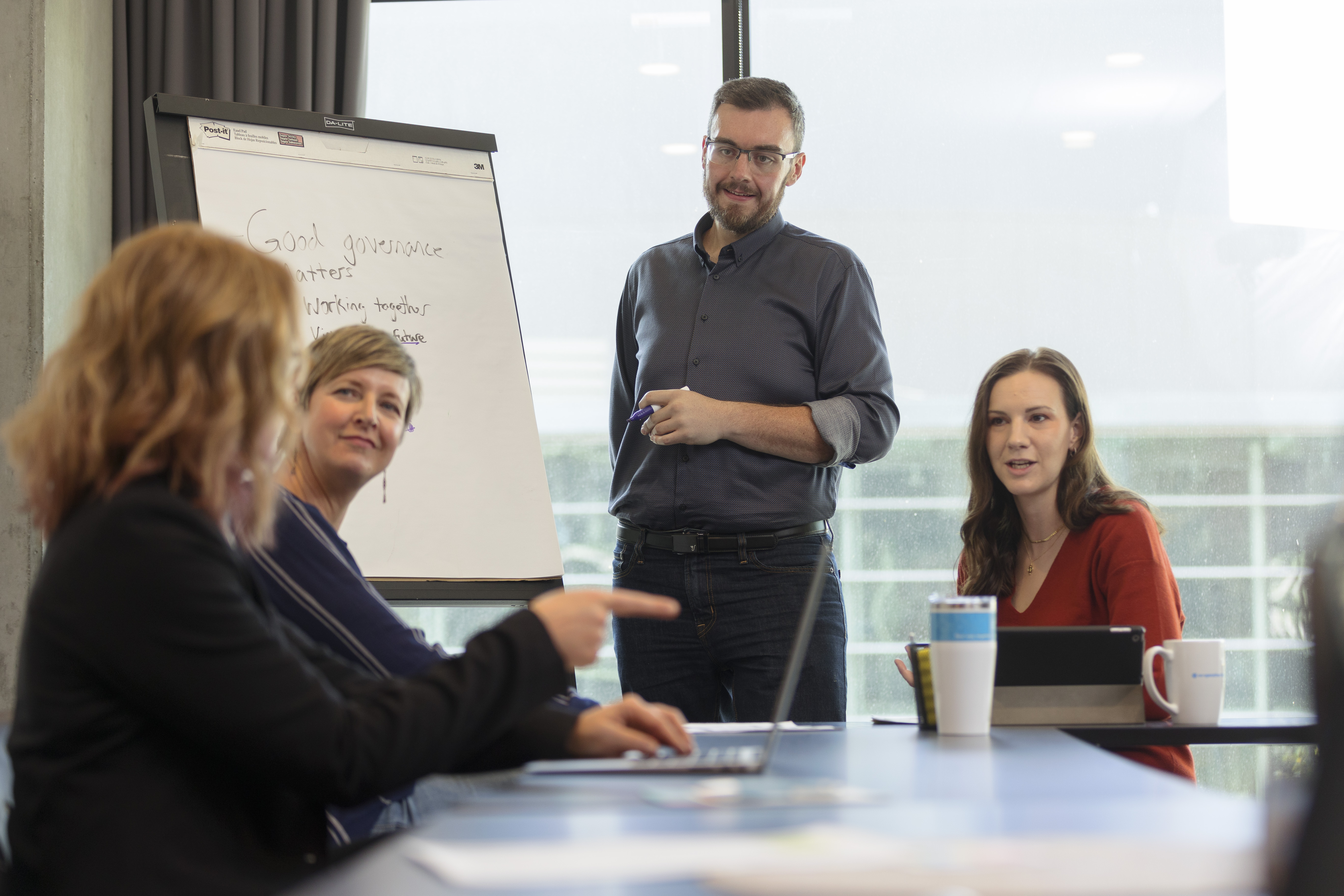 Team in discussion