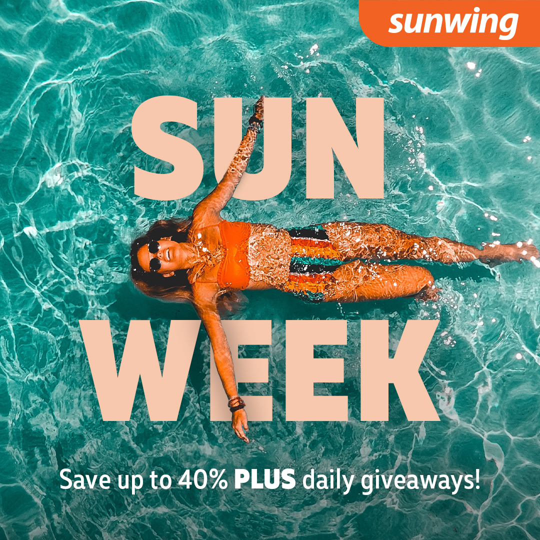 Sunwing introduces its first ever Sun Week, a seven day extravaganza of incredible savings and exclusive giveaways