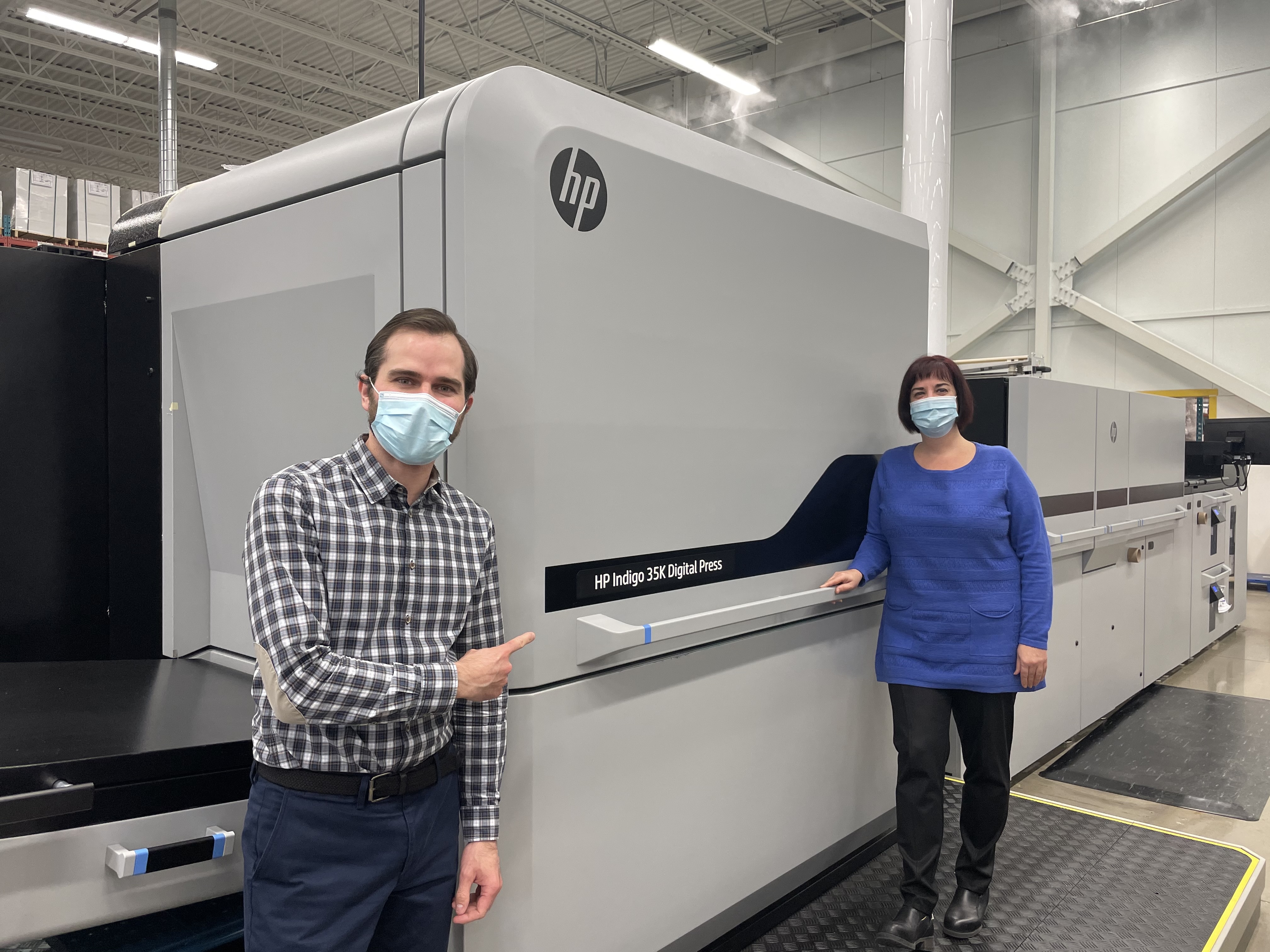 CCL operating the first HP Indigo 35K Digital Press installed worldwide