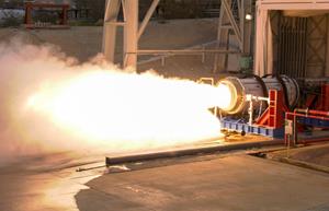 Aerojet Rocketdyne's successful qualification test of eSR-19, with the Air Force Research Laboratory at an AFRL test facility at Edwards Air Force Base, California