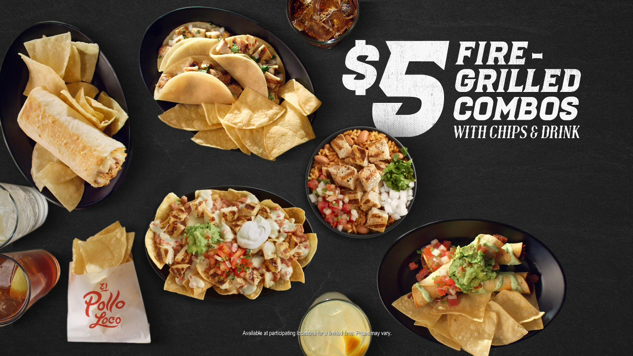 El Pollo Loco's New $5 Fire-Grilled Combos