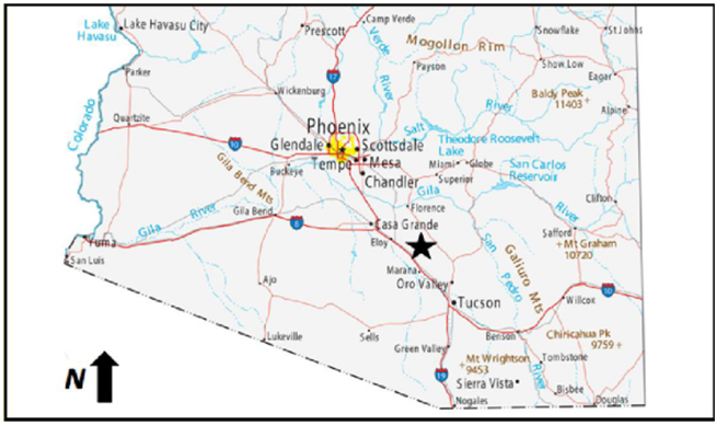 Location Map of Placer Claims