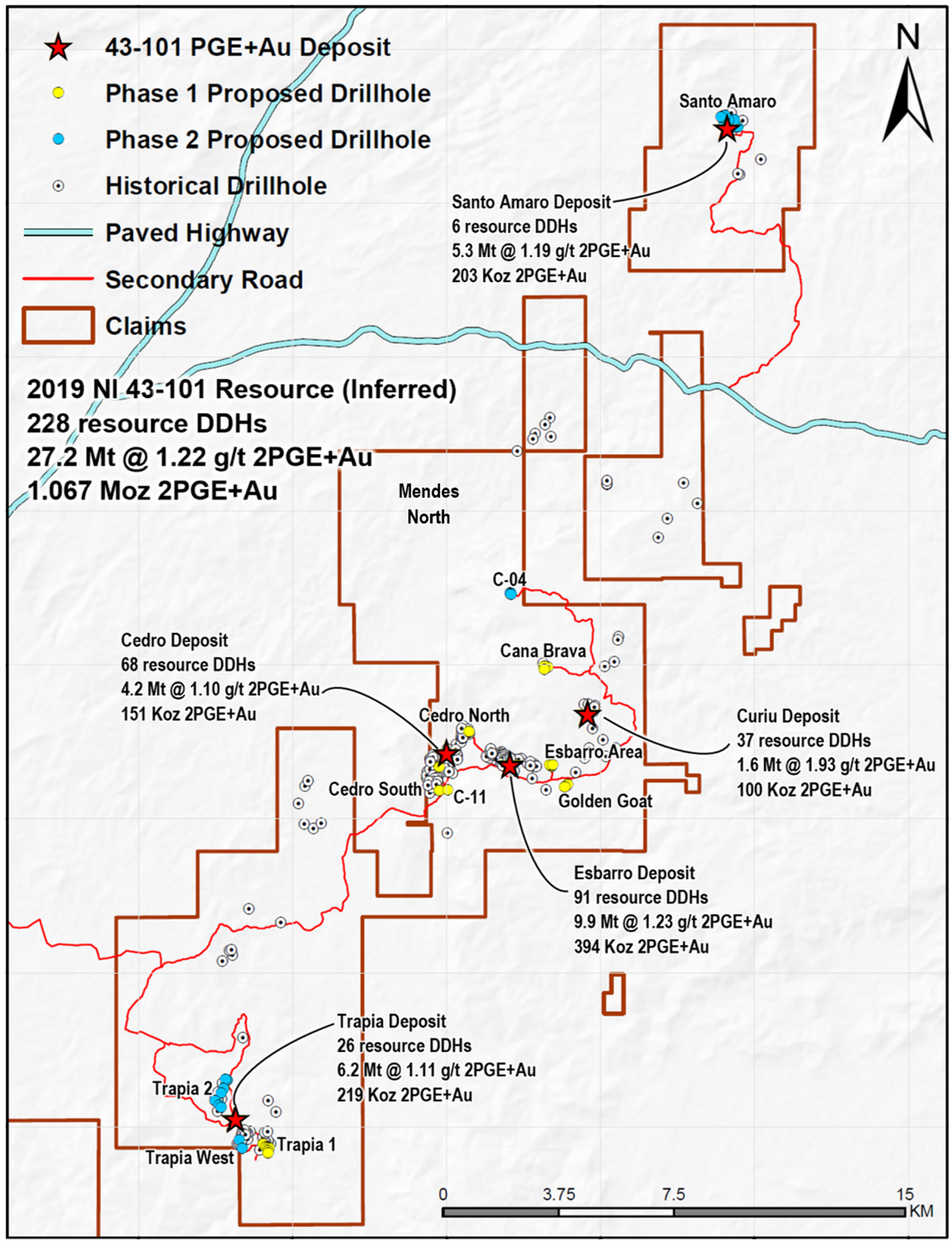 43-101 PGE+Au Deposit