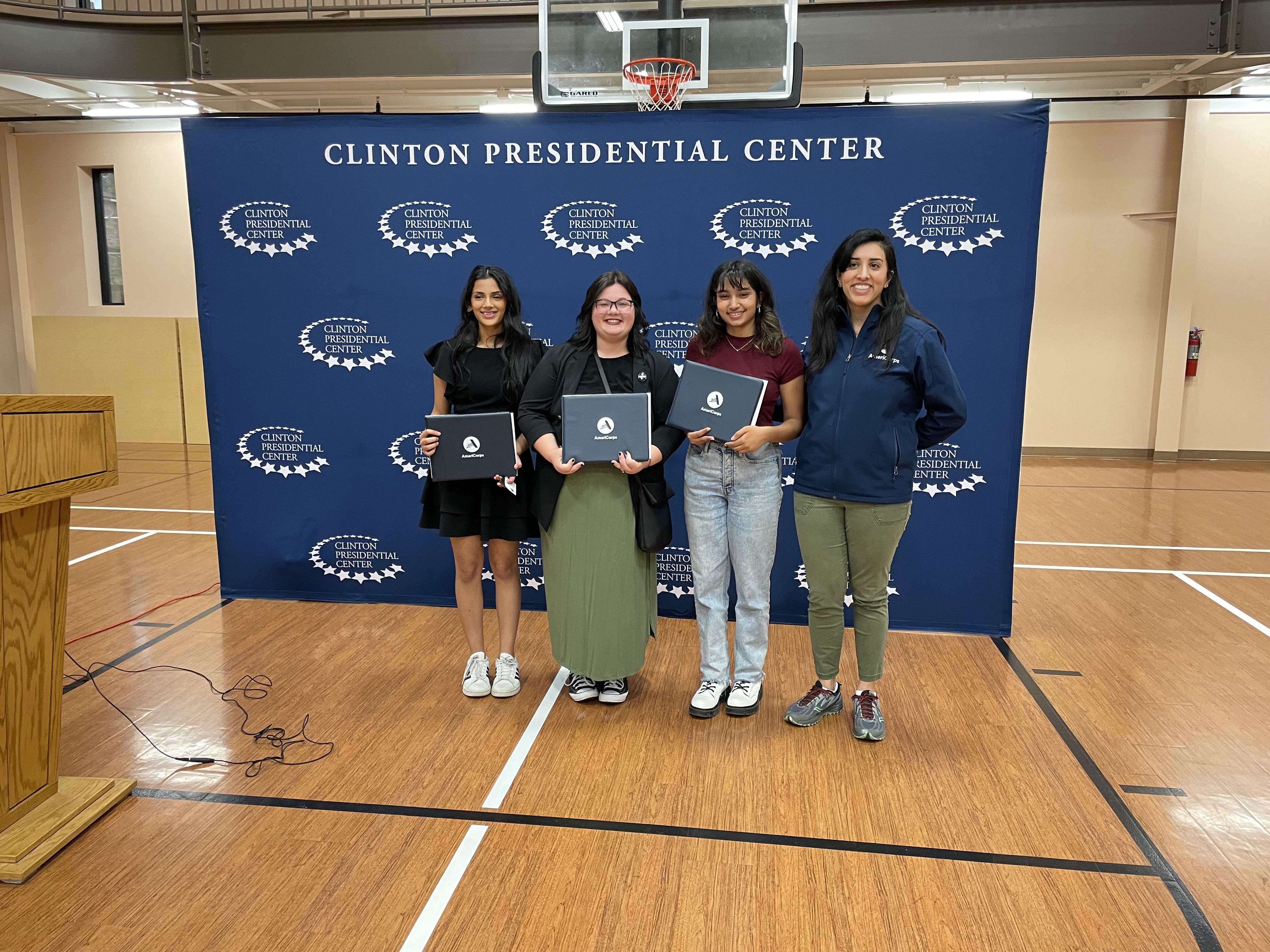 PVSA awardees with AmeriCorps State and National Director