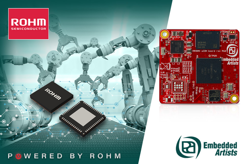 ROHM's PMIC Powers NXP iMX8M Nano for High Performance Embedded Artists Industrial Control Board 

