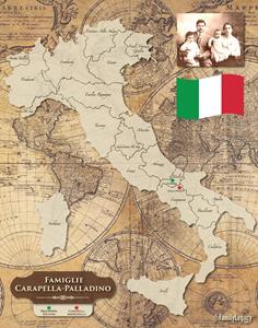 Map of Italian ancestors