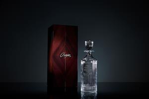 Chopin Vintage Vault is enclosed in a custom, hand-cut eco-crystal decanter and is housed in a wooden chest made with Alder wood sealed with a metal Chopin logo.