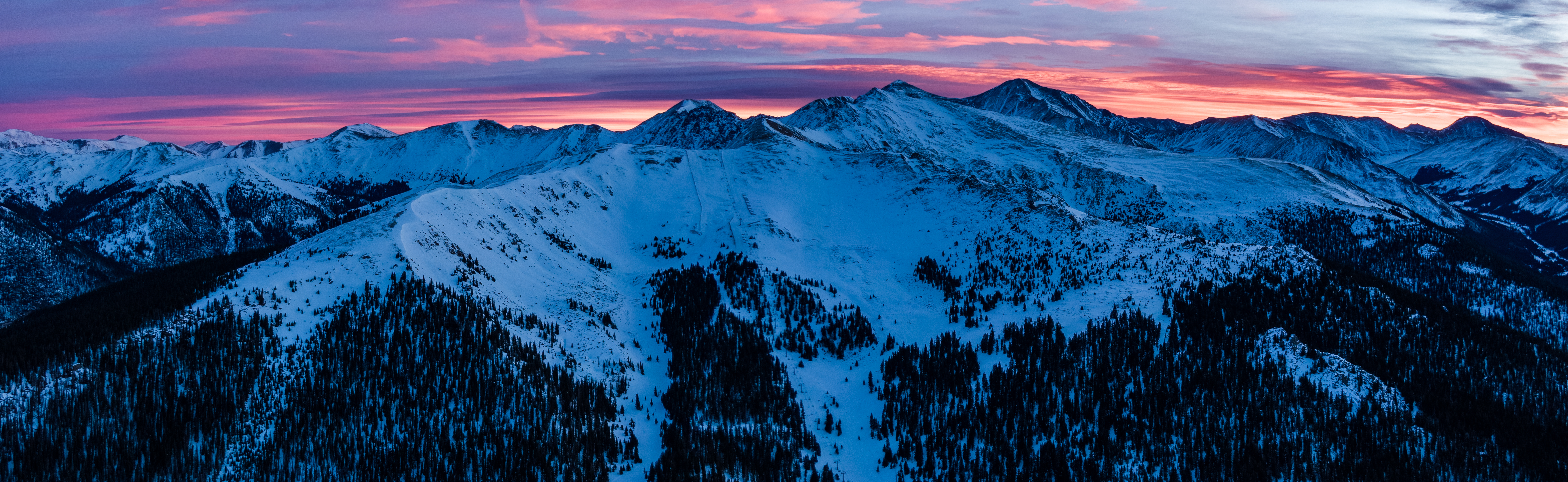 Sunrise over Arapahoe Basin Ski Area