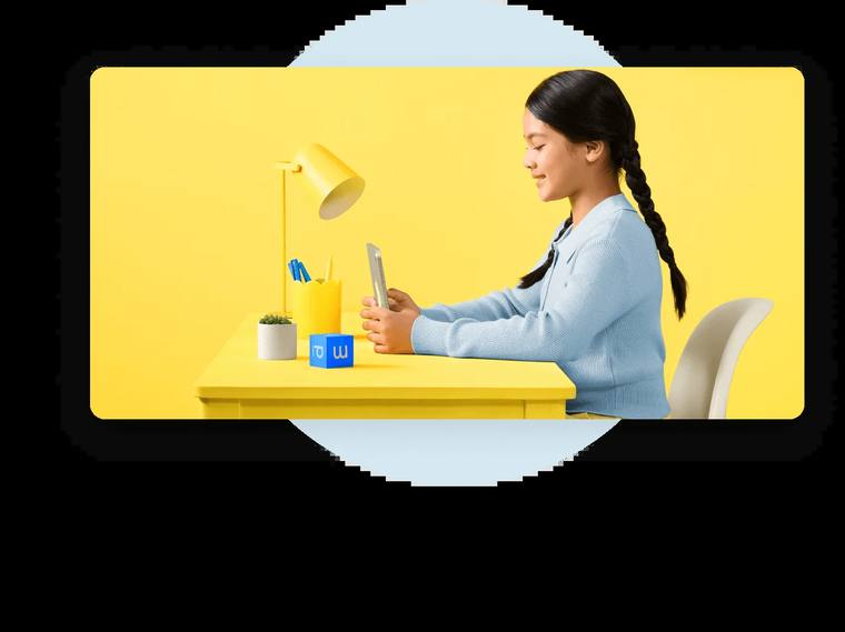 A parent manages 51Talk online English classes from home while reviewing schedules, feedback, and progress.
