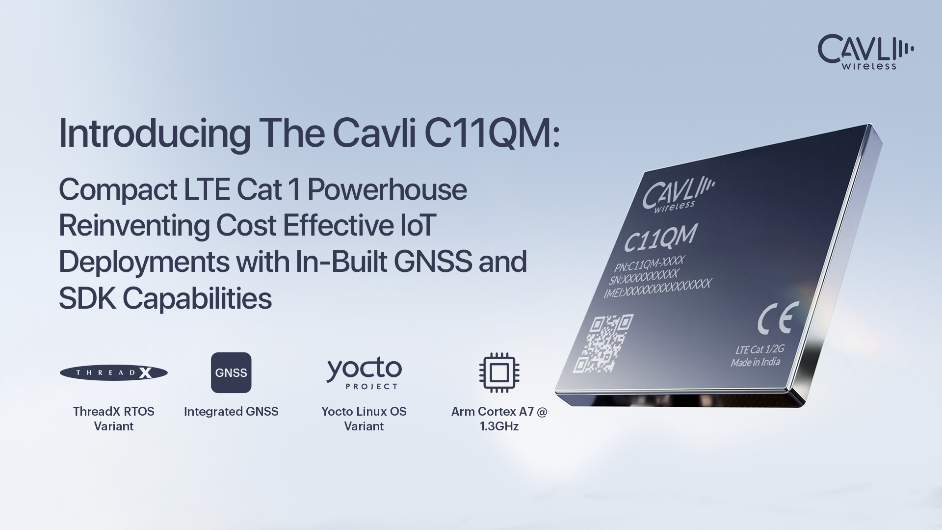 Introducing The Cavli C11QM LTE Cat 1 Module