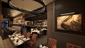 Fogo de Chão’s new Santa Monica restaurant will feature an expansive dining room and an open churrasco grill. Fogo.com