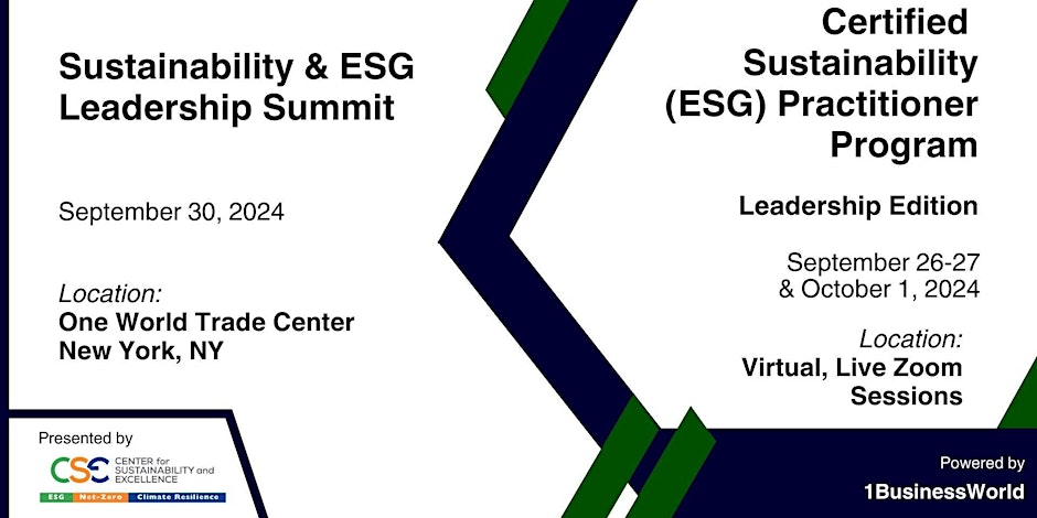 2024 Sustainability & ESG Leadership Summit