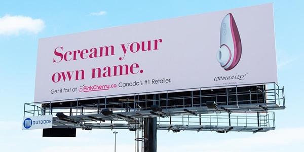 PinkCherry's Billboard Ad Scream Your Own Name