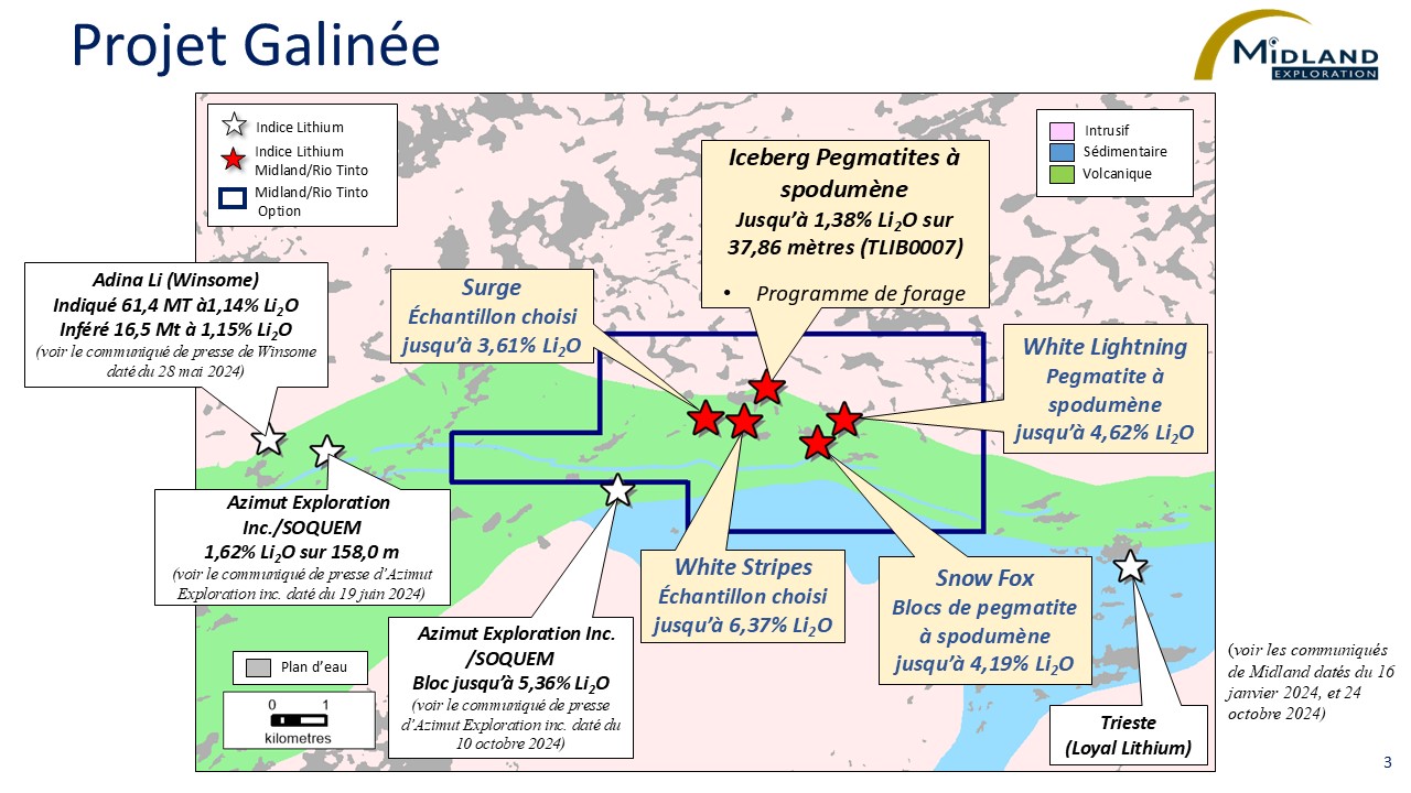 Figure 3 Projet Galinée