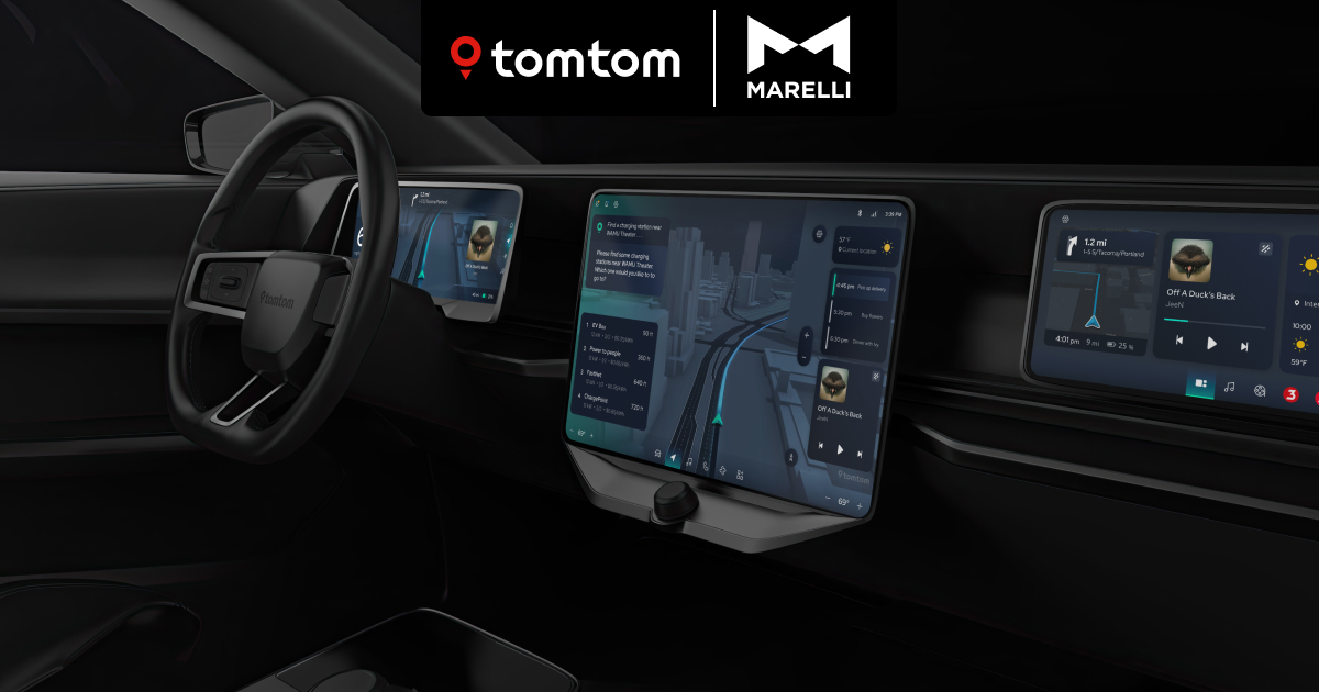 Marelli selects TomTom to enhance in-vehicle infotainment solutions