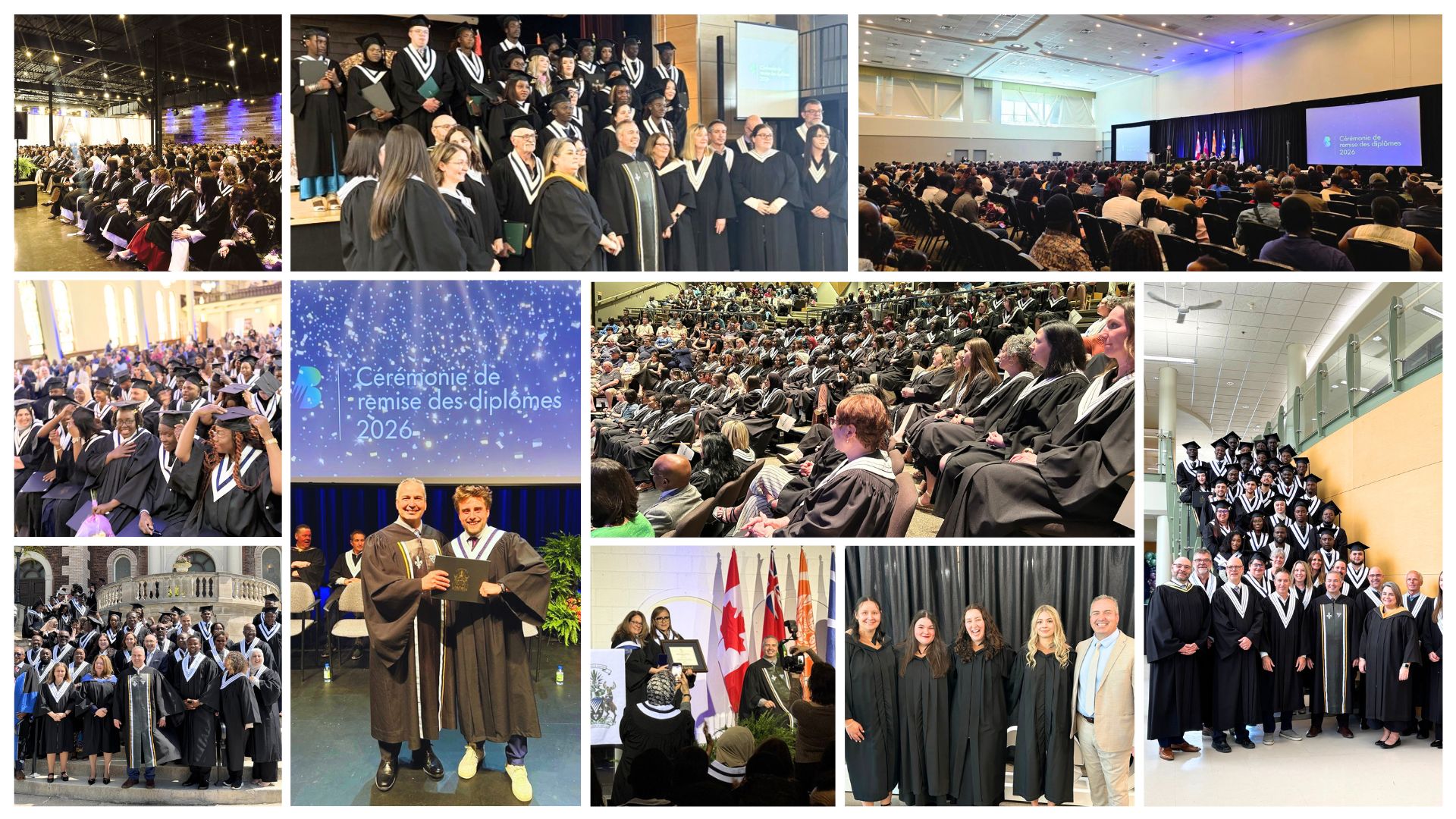 Photo collage showcasing graduates of Collège Boréal across Ontario.