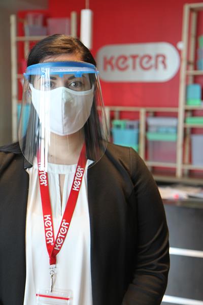 Keter is donating face shields to frontline healthcare workers across North America. 