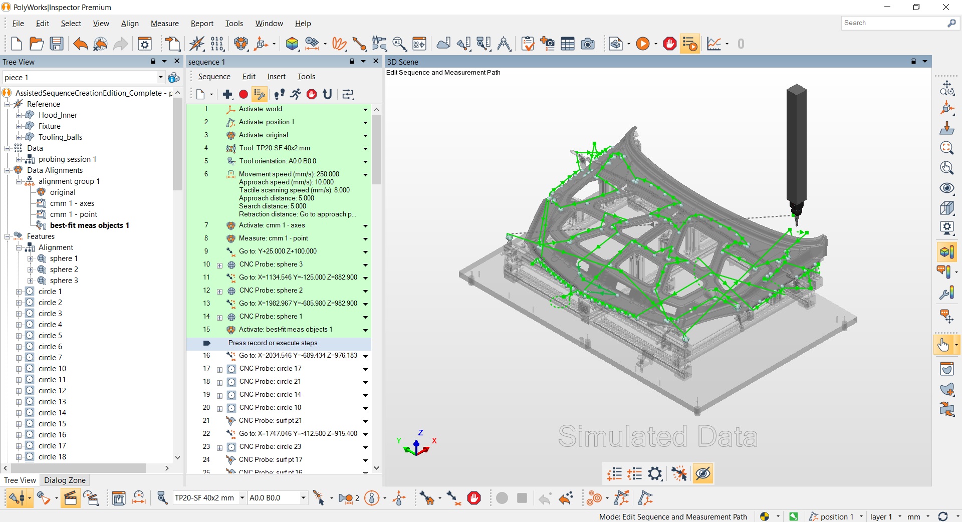 PolyWorks Metrology Suite Assisted Measurement Sequence Creation