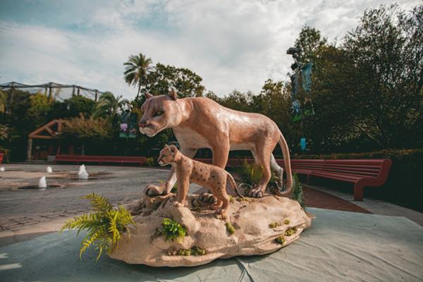 the-cleo-institute-florida-climate-crisis-wax-sculpture-florida-panther
