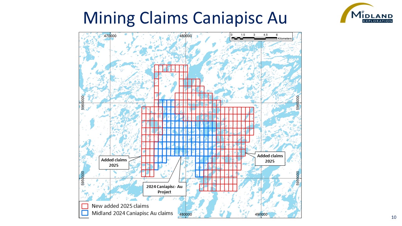 Figure 10 Mining Claims Caniapisc Au