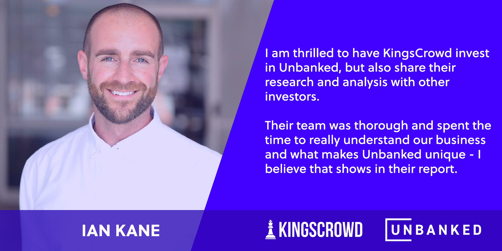 Ian Kane - CEO Unbanked