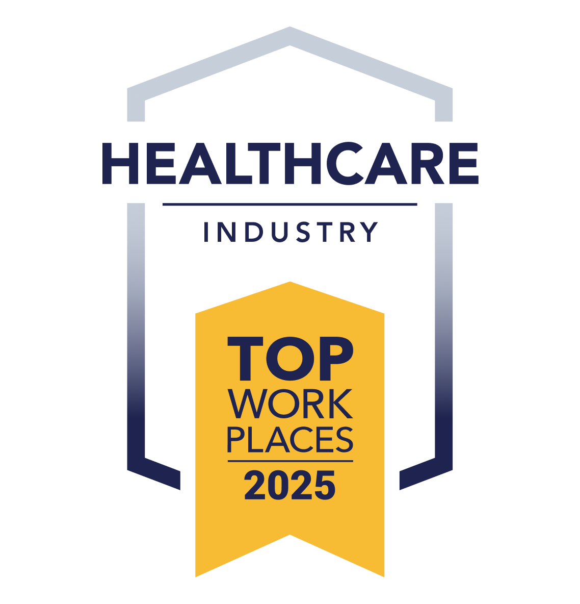 2025 Top Workplaces Healthcare Industry badge