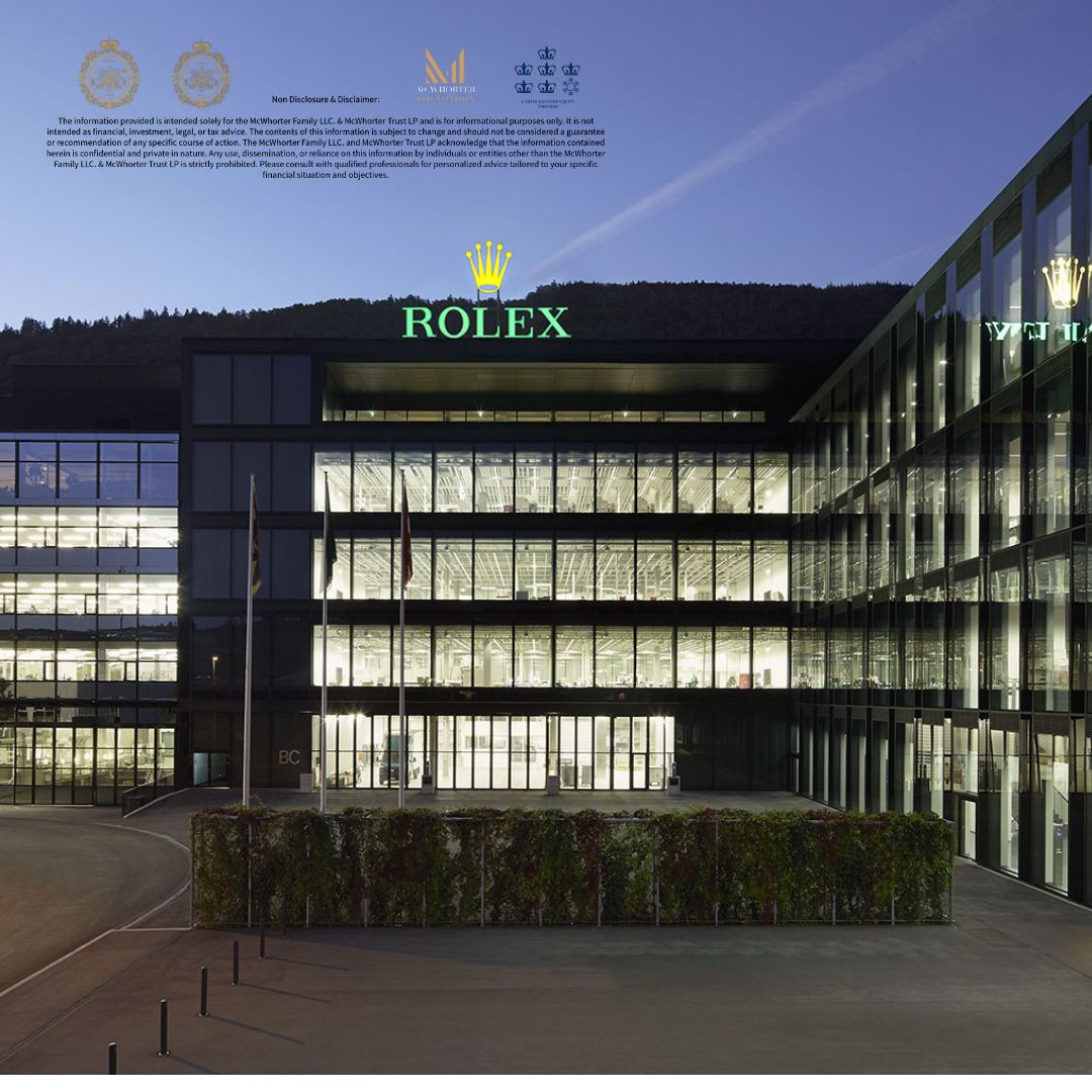 C.K. McWhorter Honoring Excellence Of Rolex: McWhorter Family Trust Recognizes Rolex as a Paragon of Timepiece Craftsmanship 