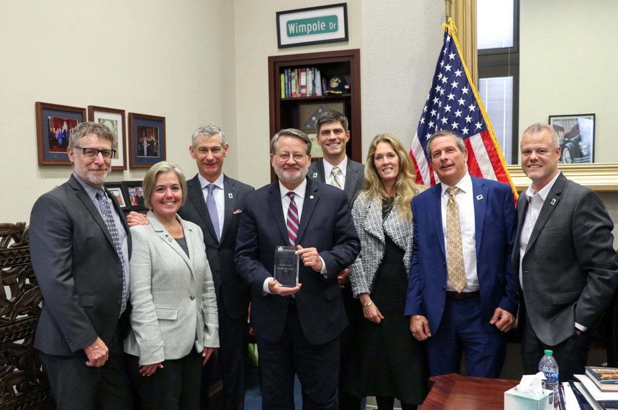 Senator Gary Peters (D-MI) was presented the 2022 Sentinel Award 