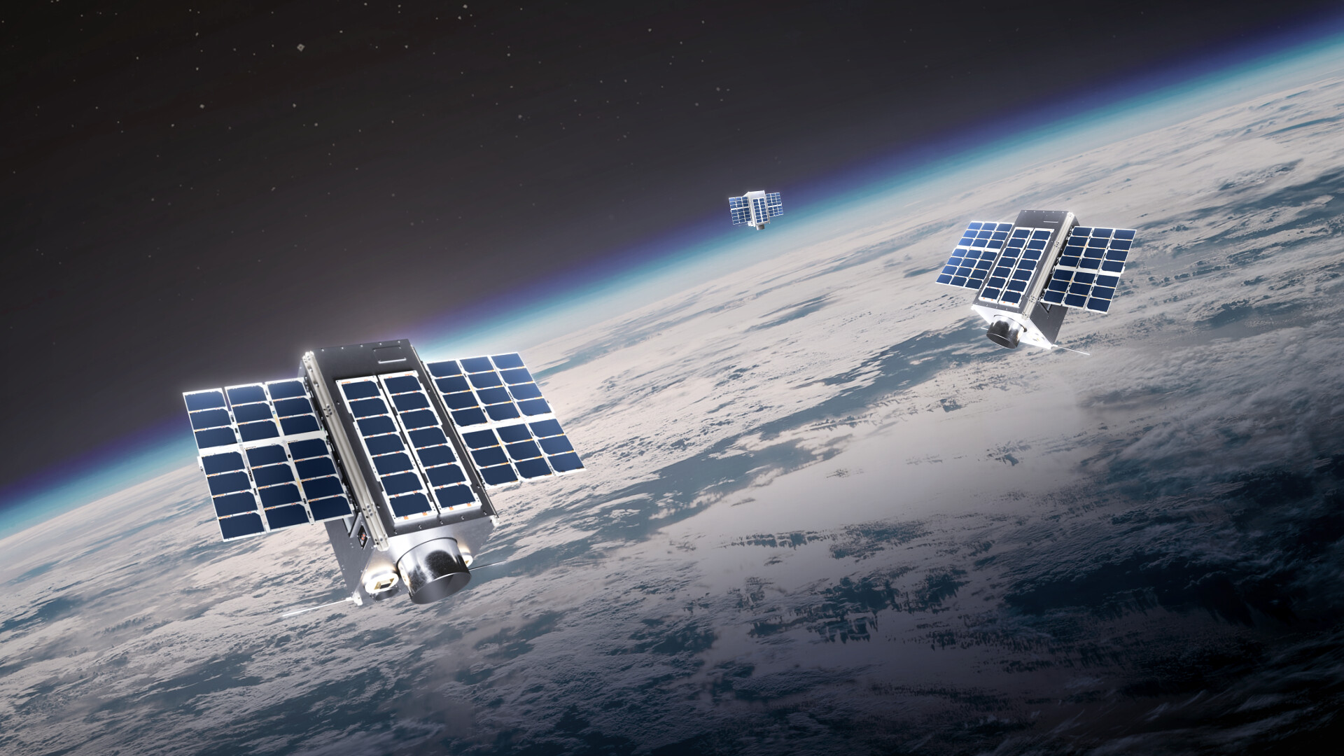 La constellation en expansion de GHGSat détecte et quantifie les fuites de gaz industriels depuis l'espace. Crédit photo: GHGSat.