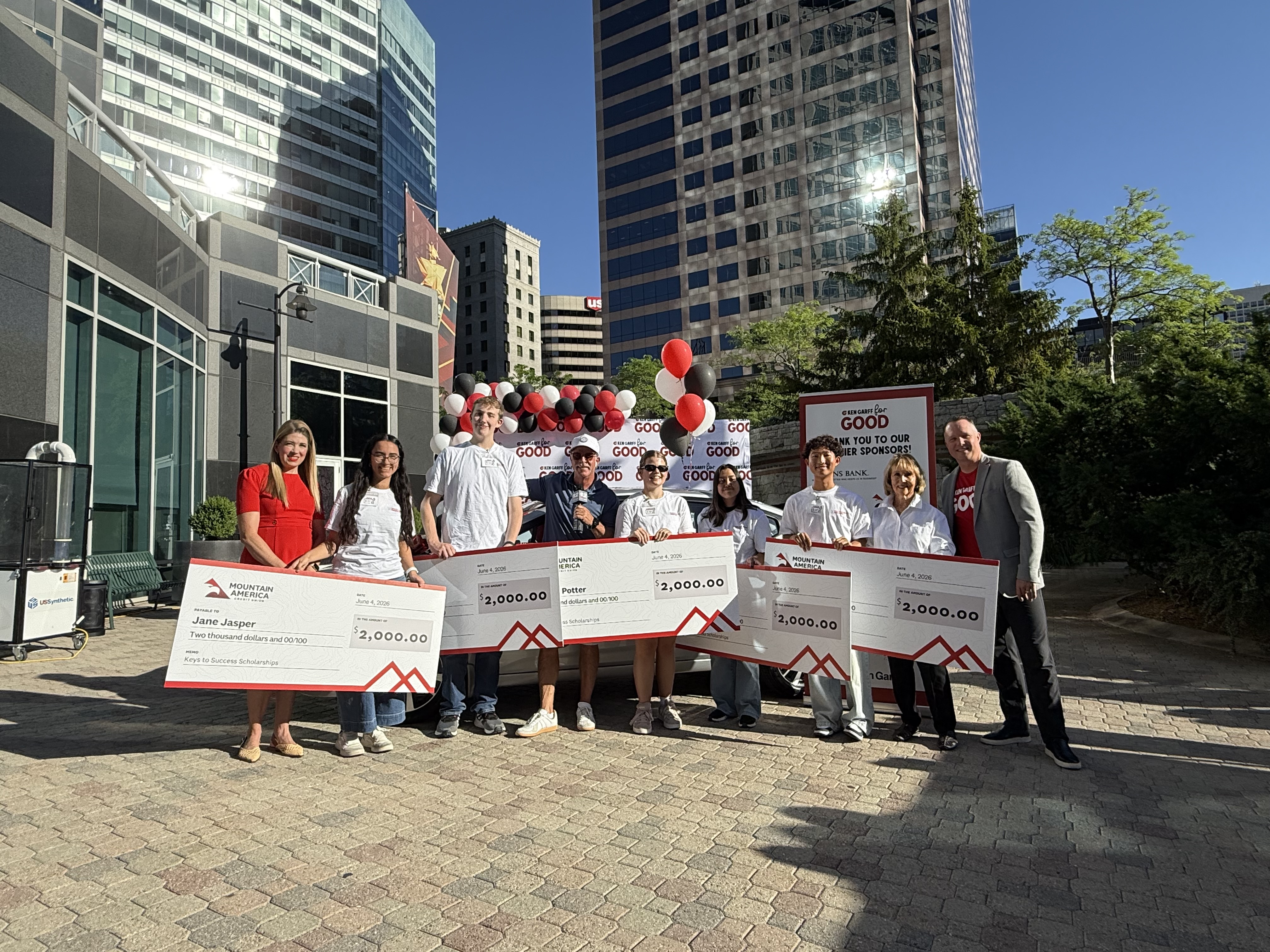 Mountain America Credit Union and Keys to Success Award $10,000 in Scholarships to Utah Students: Five students recognized for academic achievement and future readiness through statewide education program