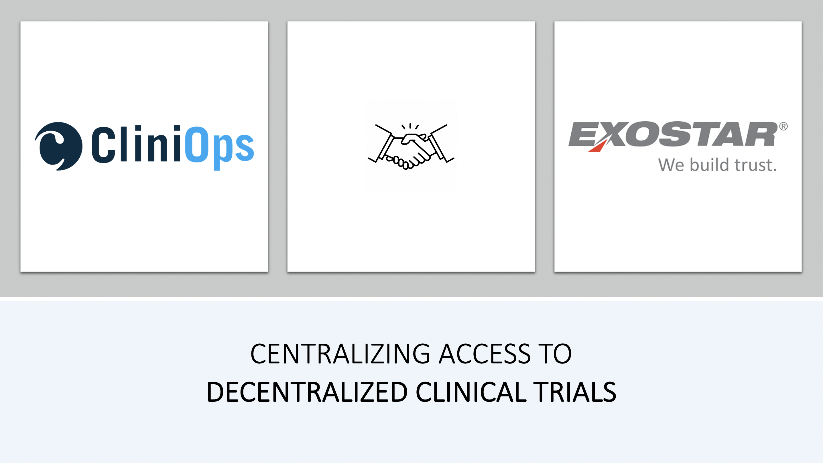 CliniOps Connects With Exostar to Deliver a Unified Access Experience for Digital Clinical Trials