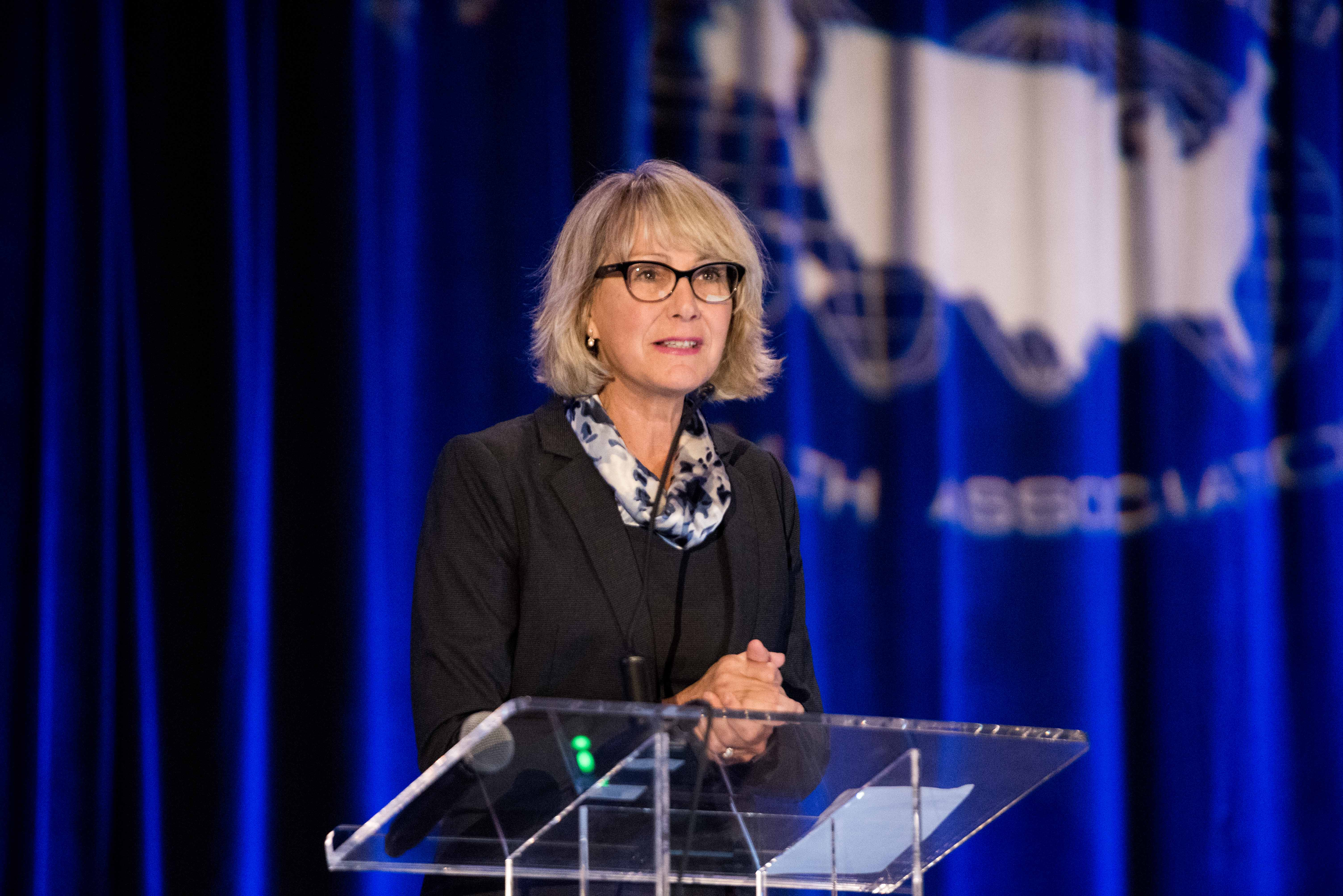 Dr. Michèle Prévost presents at the 2019 Legionella Conference held in Los Angeles. Dr. Prévost is Professor and Industrial Chair for Drinking Water of the Natural Sciences and Engineering Council of Canada and Civil Engineering Industrial Chair for Polytechnique Montréal.

Photo credit: NSF Health Sciences