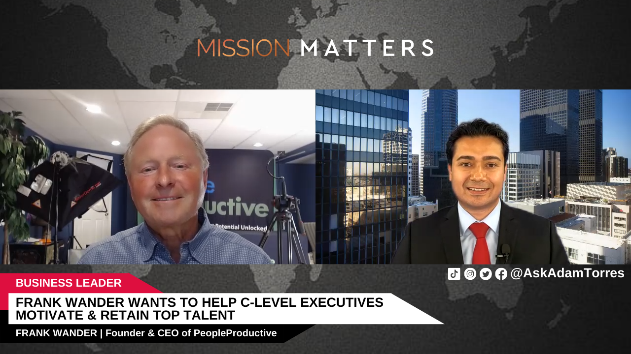 Frank Wander was interviewed on Mission Matters Business Podcast by Adam Torres. 