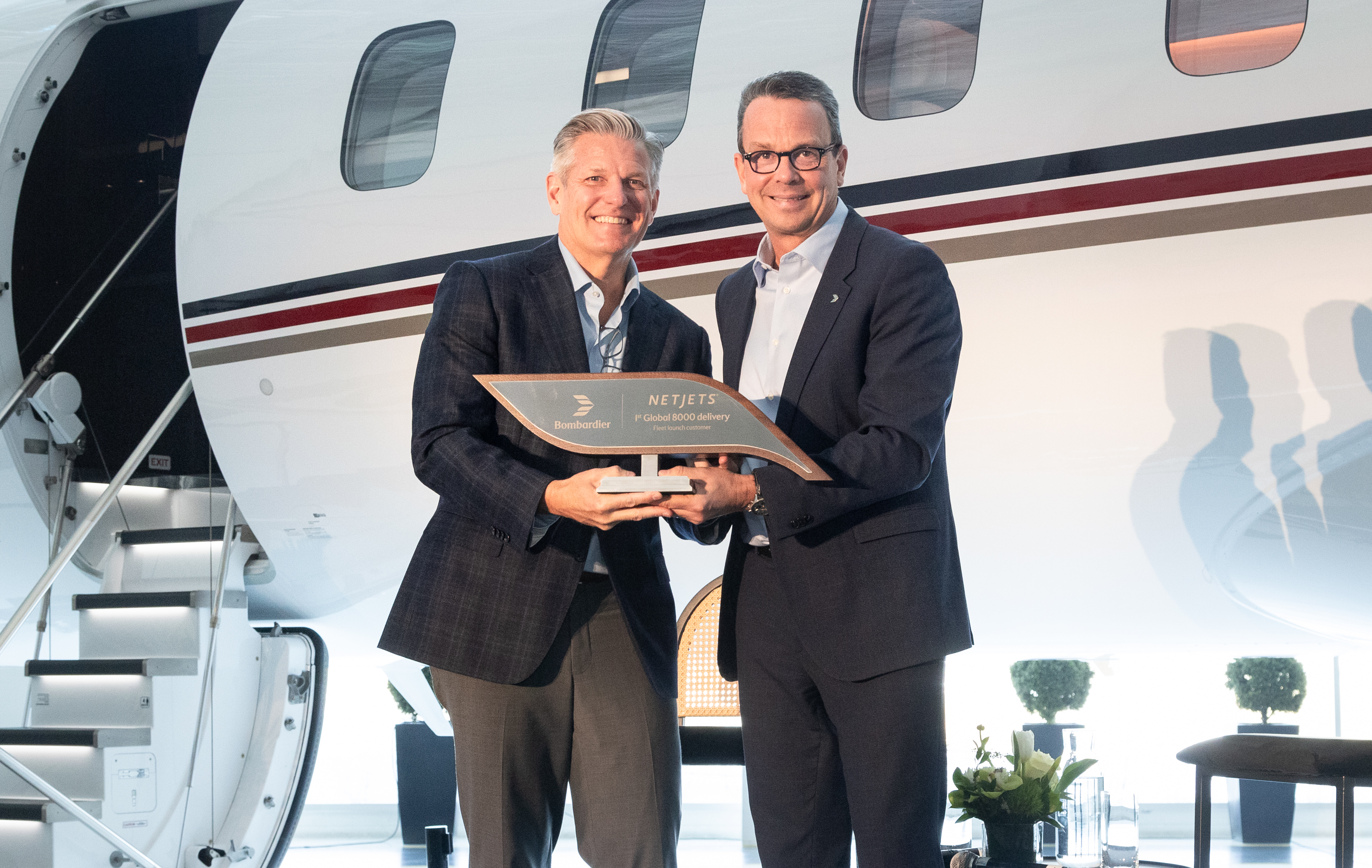 Bombardier Celebrates First Delivery of the Global 8000 Airc