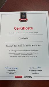 Costway Recognized by Newsweek and Statistica as One of the