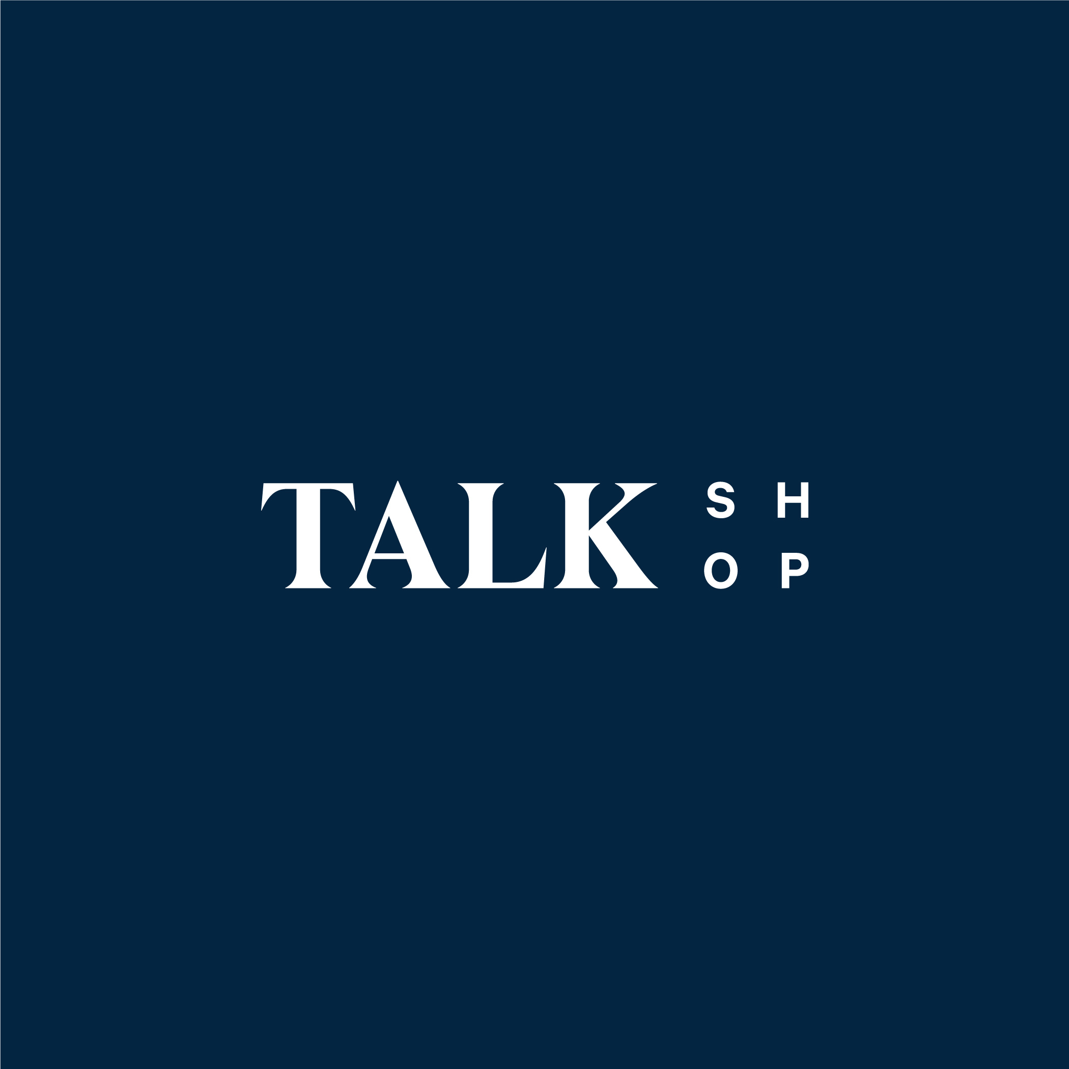 TalkShop_TalkLogo-MidnightBlue_Reversed