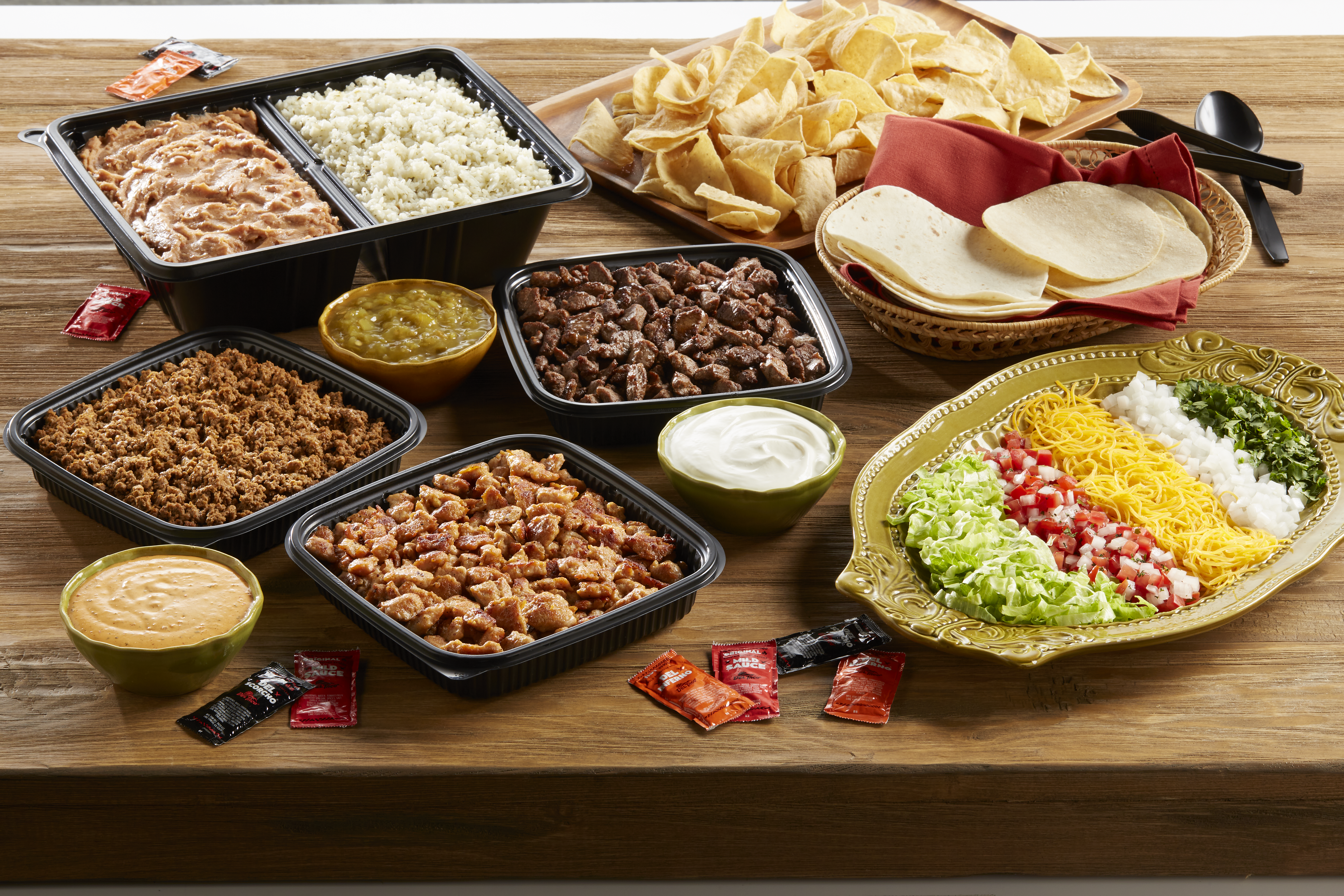 Del Taco Catering Taco Kit 