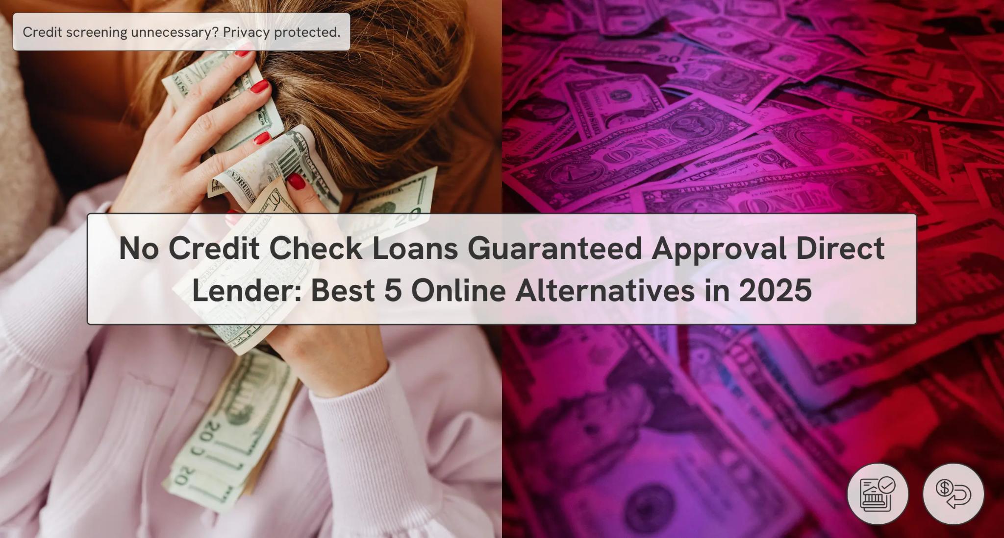 No credit check loans